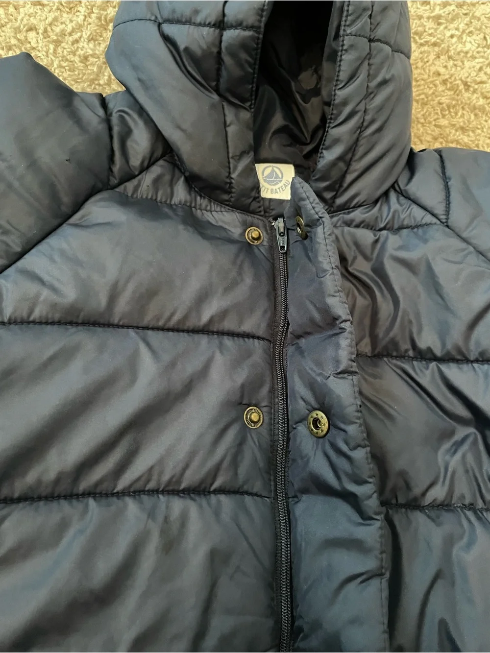 Petit Bateau Navy Puffer Snowsuit